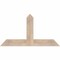 Ekena Millwork Portland Smooth Timber Gable Bracket, Douglas Fir, 48"W x 26"H x 1 1/2"D x 5 1/2"F, 13/12 Pitch GBW048X26X0206POR00SDF - alternate 1